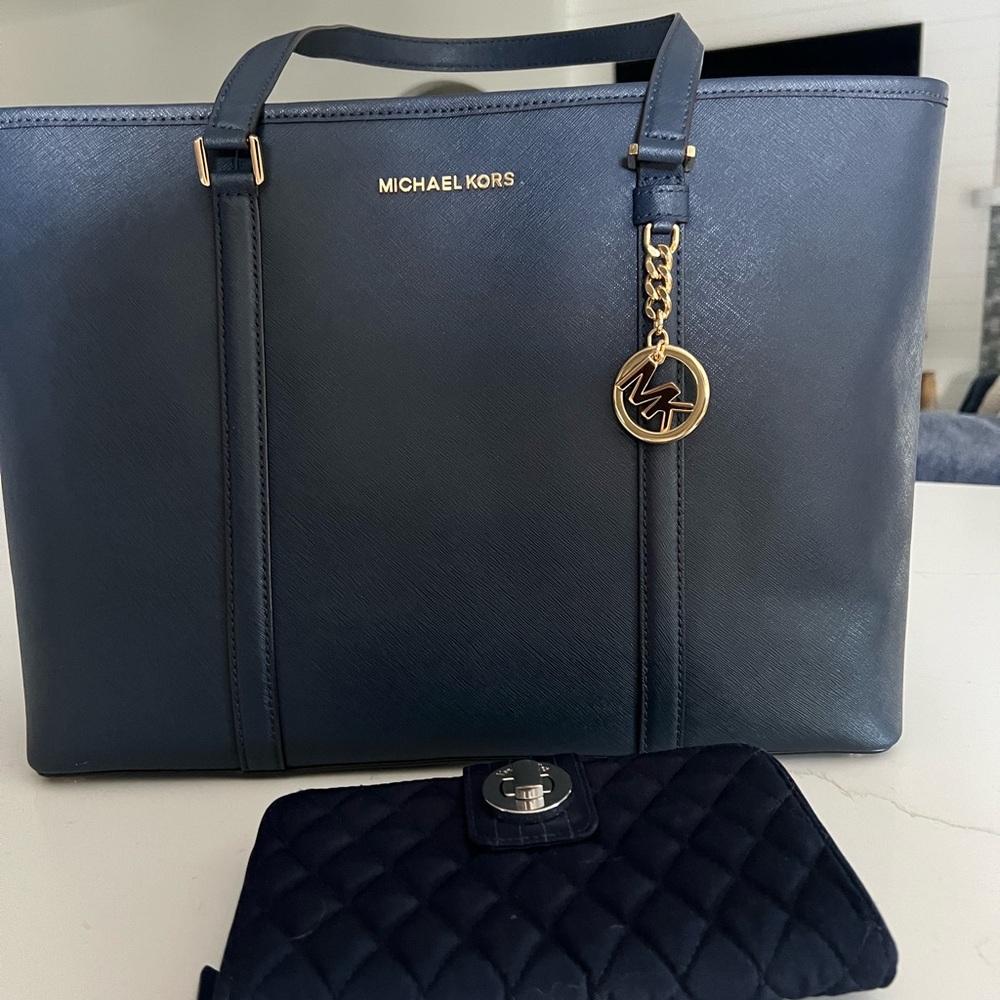 Michael Kors purse with Vera Bradley wallet